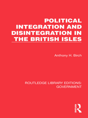 cover image of Political Integration and Disintegration in the British Isles